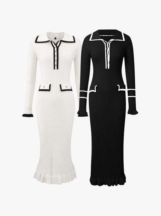 Elegantes Maxikleid mit Akzenten